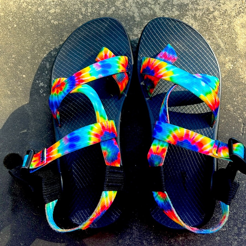 Women Chaco rainbow sandals